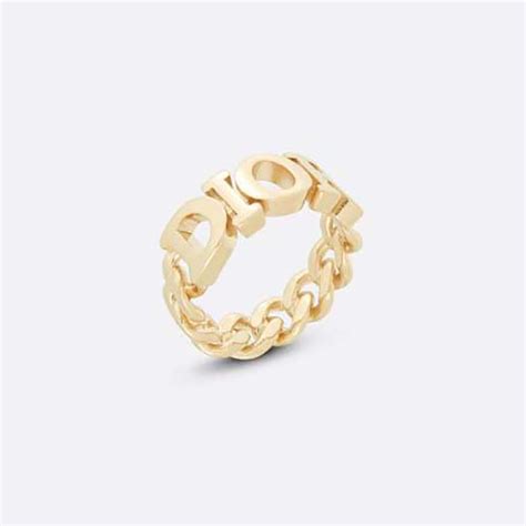 dior dioevolution ring|dio gold finish metal ring.